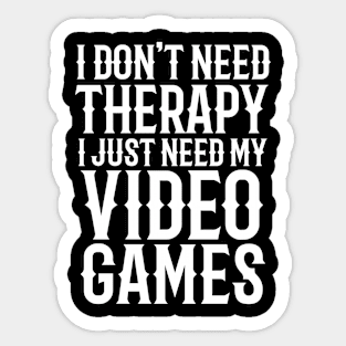 Gaming Therapy Sticker